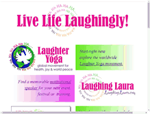 Tablet Screenshot of laughinglaura.com